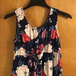 Baby Be Mine Navy Floral 3 in 1 Nightgown